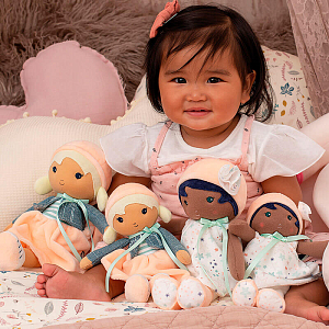 Текстильная кукла Kaloo "Chloé", в розовом платье, серия "Tendresse de Kaloo", 25 см